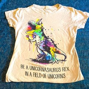UNICORNASAURUS REX Adult Medium dinosaur unicorn shirt